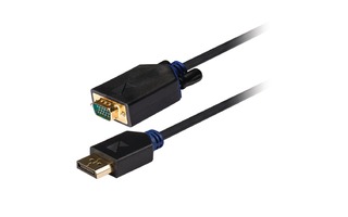 Cable DisplayPort - VGA de DisplayPort macho a VGA macho de 2,00 m en gris