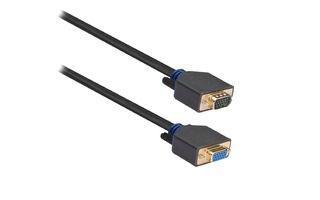 Cable alargador VGA de VGA macho a hembra de 2,00 m en gris