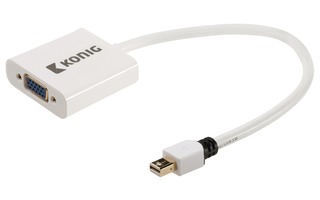 Cable adaptador Mini DisplayPort a VGA de mini DisplayPort macho a VGA hembra de 0,20 m