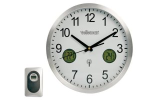 Imagenes de RELOJ DE PARED DCF Ø30cm - TEMPERATURA INTERIOR/EXTERIOR Y VISU