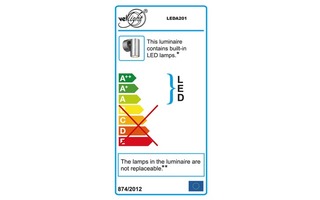 LÁMPARA LED MURAL PARA EXTERIORES (ACERO INOXIDABLE) - 230 V - IP44