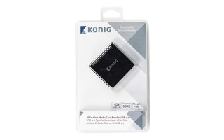 Lector de tarjetas de memoria todo en uno USB 2.0 - König CSU2ACR100BL