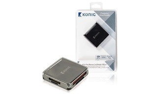 Lector de tarjetas de memoria todo en uno USB 3.0 - König CSU3ACR100BL