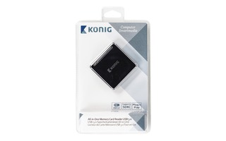 Lector de tarjetas de memoria todo en uno USB 3.0 - König CSU3ACR100BL