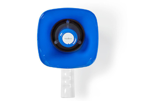 Megáfono - Tecnología Inalámbrica Bluetooth - 115 dB - Alcance de 300 m - Azul/Blanco