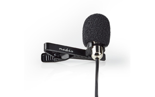 Micrófono con Cable - Con Pinza - De Solapa - 3,5 mm - Metálico