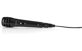 Micrófono con cable - Sensibilidad de -75 dB +/-3 dB - 80 Hz - 12 kHz - 5,0 m - Nedis MPWD15BK