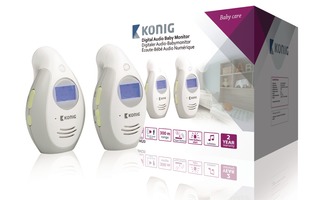Monitor para bebés con audio digital y LCD de 2,4 GHz - König KN-BM20