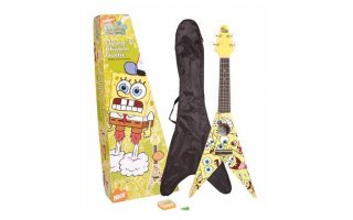 Imagenes de UKELELE BOB ESPONJA FLYING V CON ACCESORIOS