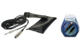 Micrófono Dinámico Profesional + Adaptador USB