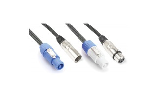 PD Connex Audio Combi Cable Alimentacion B - XLR F/ Alimentacion A - XLR M 1.5m
