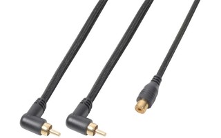 PD Connex Cable 2xRCA Macho -1xRCA Hembra 0,3M