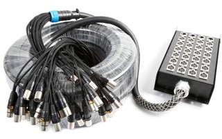 PD Connex Stage Snake 24-in 4-out XLR 30 metros