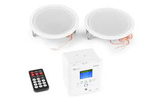 Power Dynamics BTW30SET In-Wall Mounted Audio System with 2x 15W Ceiling Speakers