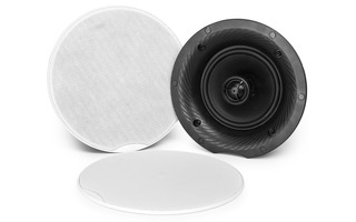 Power Dynamics CSH80 2-Way Ceiling Speaker Set with Amplifier and BT 140W 8