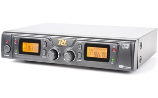 Power Dynamics PD782 Microfono Inalambrico UHF 2x 8 Canales con 2 Micrófonos