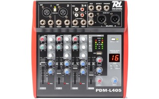 Power Dynamics PDM-L405 Mezclador para escenario 4 Canales MP3/ECHO