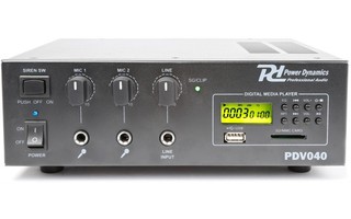 Power Dynamics PDV040 Amplificador 40W/100V-12V MP3