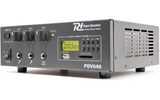Power Dynamics PDV040 Amplificador 40W/100V-12V MP3
