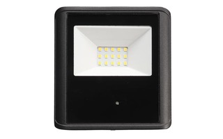 Proyector LED para exterior - 10 W - Blanco Neutro - Carcasa negra - sensor microondas