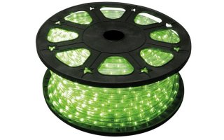 Manguera luminosa con LEDs color Verde 45M