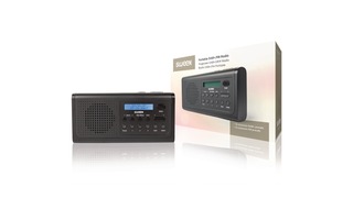Radio DAB+ Portátil DAB+ / FM en Negro - Sweex SWDABR100BK