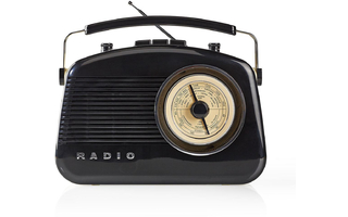 Radio FM - 5,4 W - Bluetooth® - Asa de Transporte - Negro - Nedis RDFM5010BK