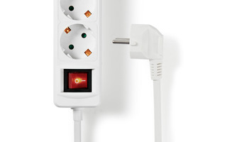 Imagenes de Regleta de Nedis - 3 Tomas Schuko - 2x USB - 1,5 m - Interruptor de encendido/apagado - Blanco -