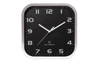 Reloj de pared de aluminio - 27 x 27 cm