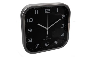 Reloj de pared de aluminio - 27 x 27 cm