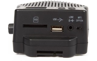 Sistema de audio portátil con puerto USB/ranura de tarjeta SD y Radio FM