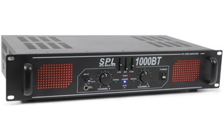 SkyTec SPL 1000BT Amplificador Leds Rojo BT+EQ Negro