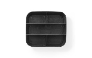 Soporte de Mando a Distancia - Rotación de 360° - 5 Compartimentos - Negro