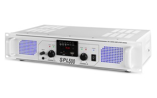 SkyTec SPL 500MP3 Amplifier blue LED + EQ White