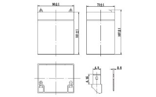 Imagenes de BATERÍA DE PLOMO-ÁCIDO 12V-4Ah