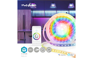 Tira de LED a todo color SmartLife - Wi-Fi - Multicolor - 5000 mm - IP65 - 700 lm - Android™ / I