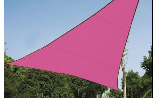 Vela de sombra triangular - 3.6 x 3.6m x 3.6m, color: fucsia