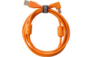 UDG Ultimate Cable USB 2.0 A-B - Naranja - Acodado 2 metros