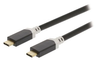 USB 3.1 C macho - C macho de 1,00 m en color gris - König KNC64750E10