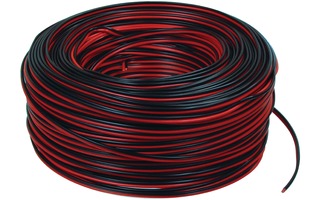 Cable para altavoz negro/rojo 2x 0.35mm 3M