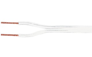 Cable blanco de altavoz 2x2,50mm²