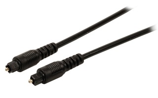 Cable de audio digital Toslink macho - Toslink macho de 5.00 m en color negro
