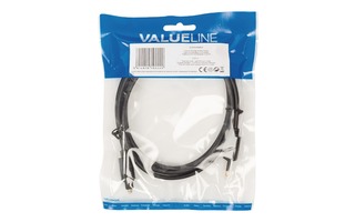 Cable de audio digital Toslink macho - óptico de 3.5 mm macho de 2.00 m en color negro