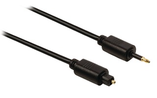 Cable de audio digital Toslink macho - óptico de 3.5 mm macho de 3.00 m en color negro