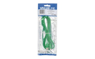 Cable USB de sincronización y carga, Lightning macho – USB A macho, 2,00 m, verde