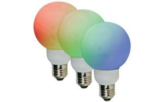 BOMBILLA LED RGB- E27 - 42 LEDs - Ø80mm