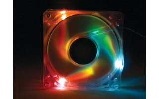 Imagenes de VENTILADOR PARA PC (3 LEDs RGB INTERMITENTES) - PCBMF