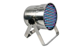 Foco LED PAR 64 Profesional Corto - Cromo DMX512 - 177 LEDs