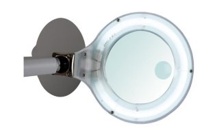 Lámpara de escritorio con lupa 3 + 12 dioptrías - 12W - Color blanco