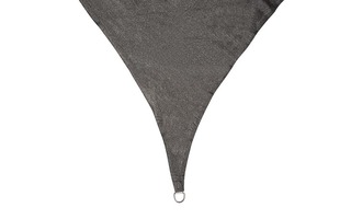 Vela de sombra permeable - Triangular - 3.6 x 3.6m x 3.6m - color: Gris oscuro